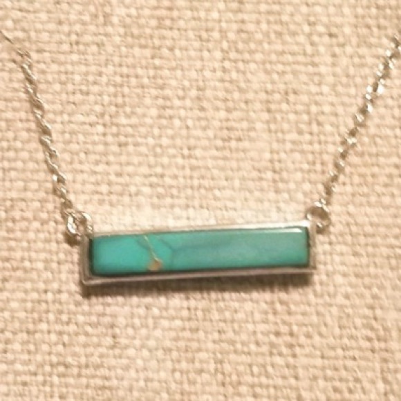 puravida Jewelry - Turquoise Bar Necklace